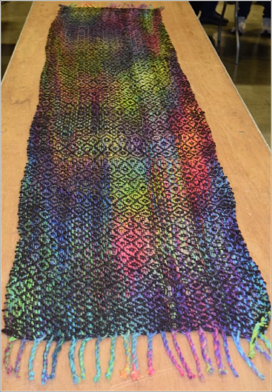 Team Ewe�nique Spinners shawl. Photo: Rich Lundquist.